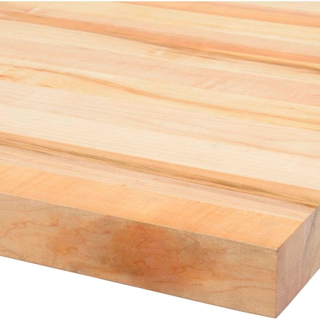 Global Industrial Workbench Top, Boos Maple Butcher Block Square Edge, 60inWx24inDx1-3/4in Thick 432251